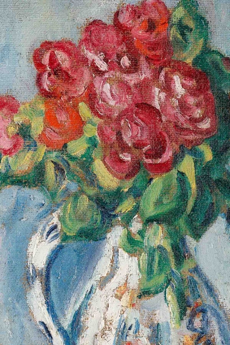 Louis VALTAT  (1869 - 1952) - Bouquet de pivoines, circa 1920-photo-1