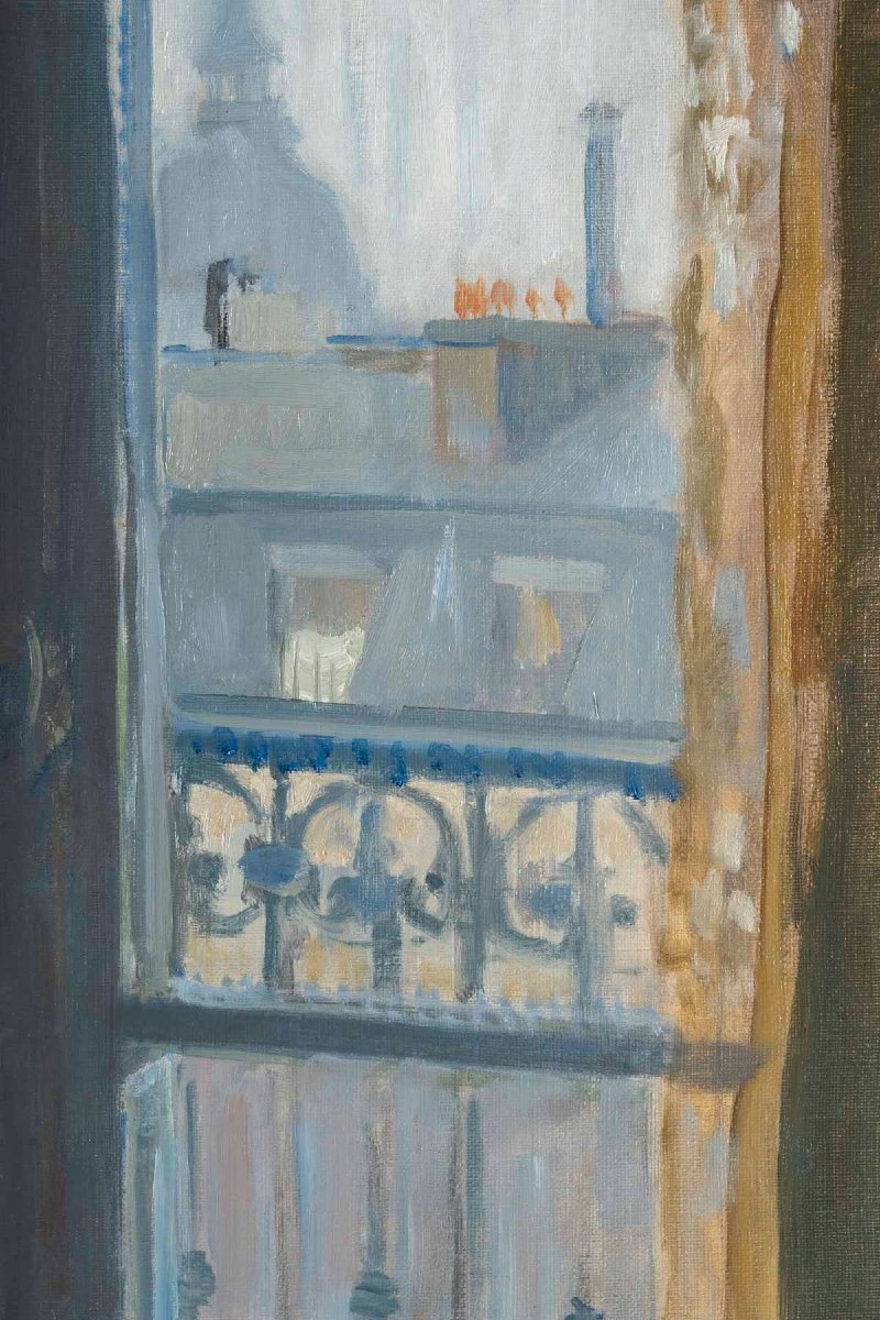 Eustache Grégoire Stoenescu (1885 - 1957), View Of The Rooftops Of Paris-photo-2