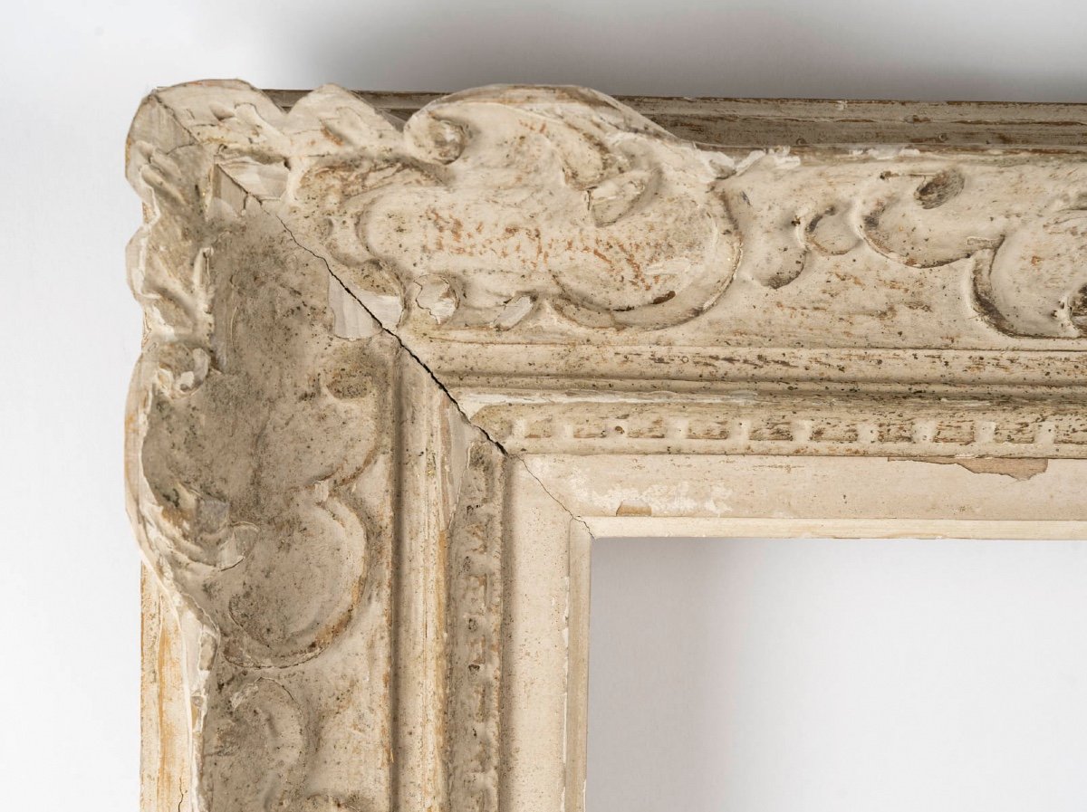 Montparnasse 20 F Frame In Carved Wood-photo-2