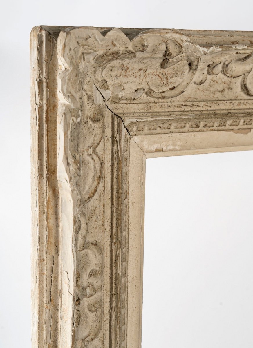 Montparnasse 20 F Frame In Carved Wood-photo-3