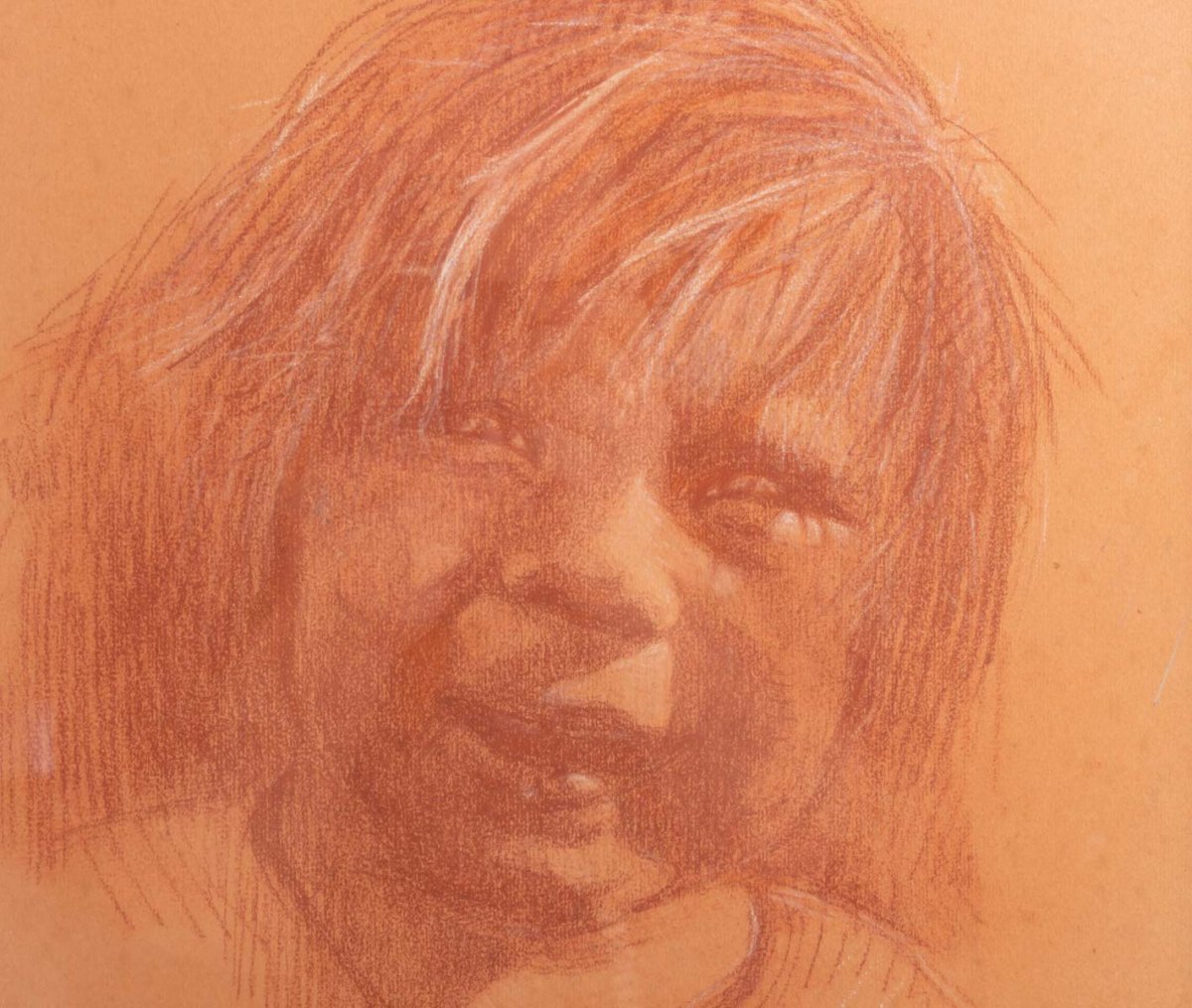 Geoffroy Henri-jules-jean (1853, 1924) - Little Smiling Girl.-photo-4