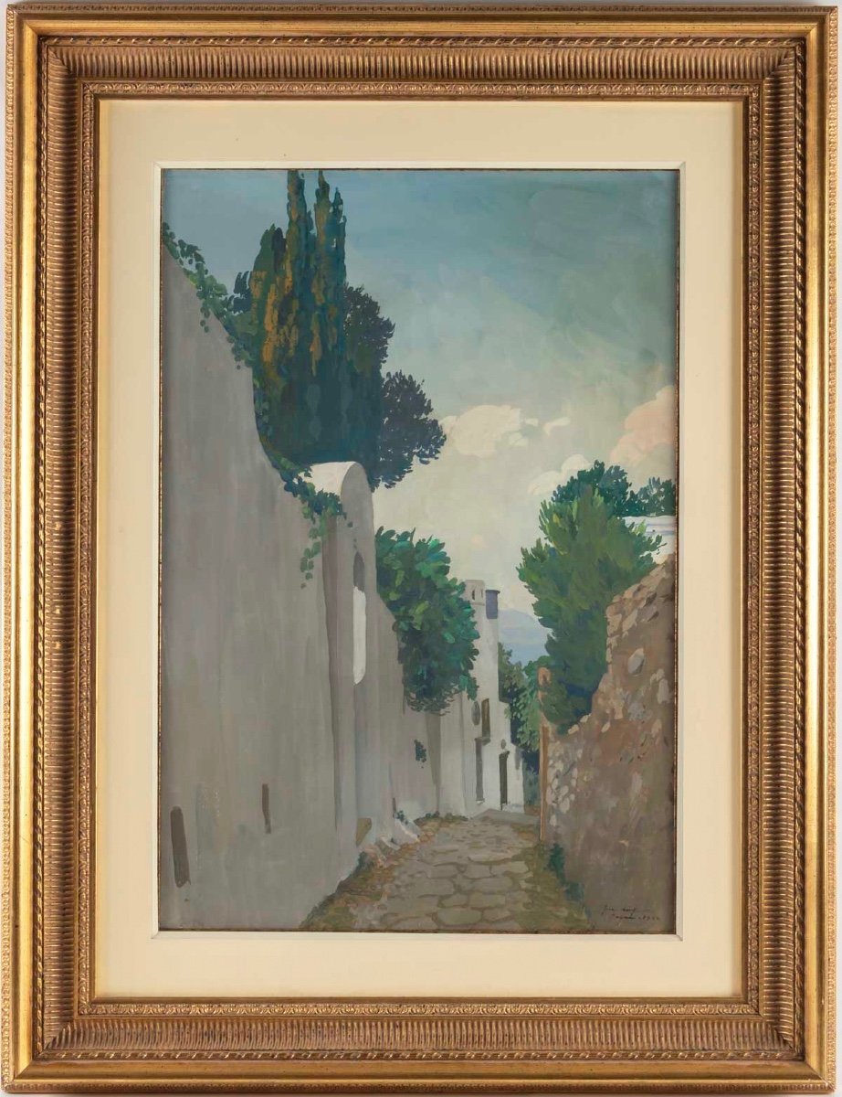 Joseph Jean Marius Avy (marseille 1871 - Paris 1939) - Capri- Dated 1920.-photo-2