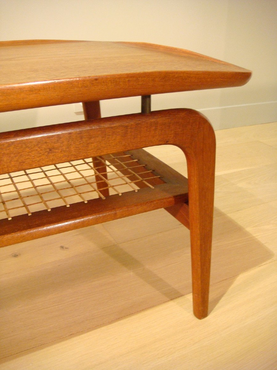 Table Basse Scandinave En Bois De Teck par Arne Hovmand Olsen.-photo-7