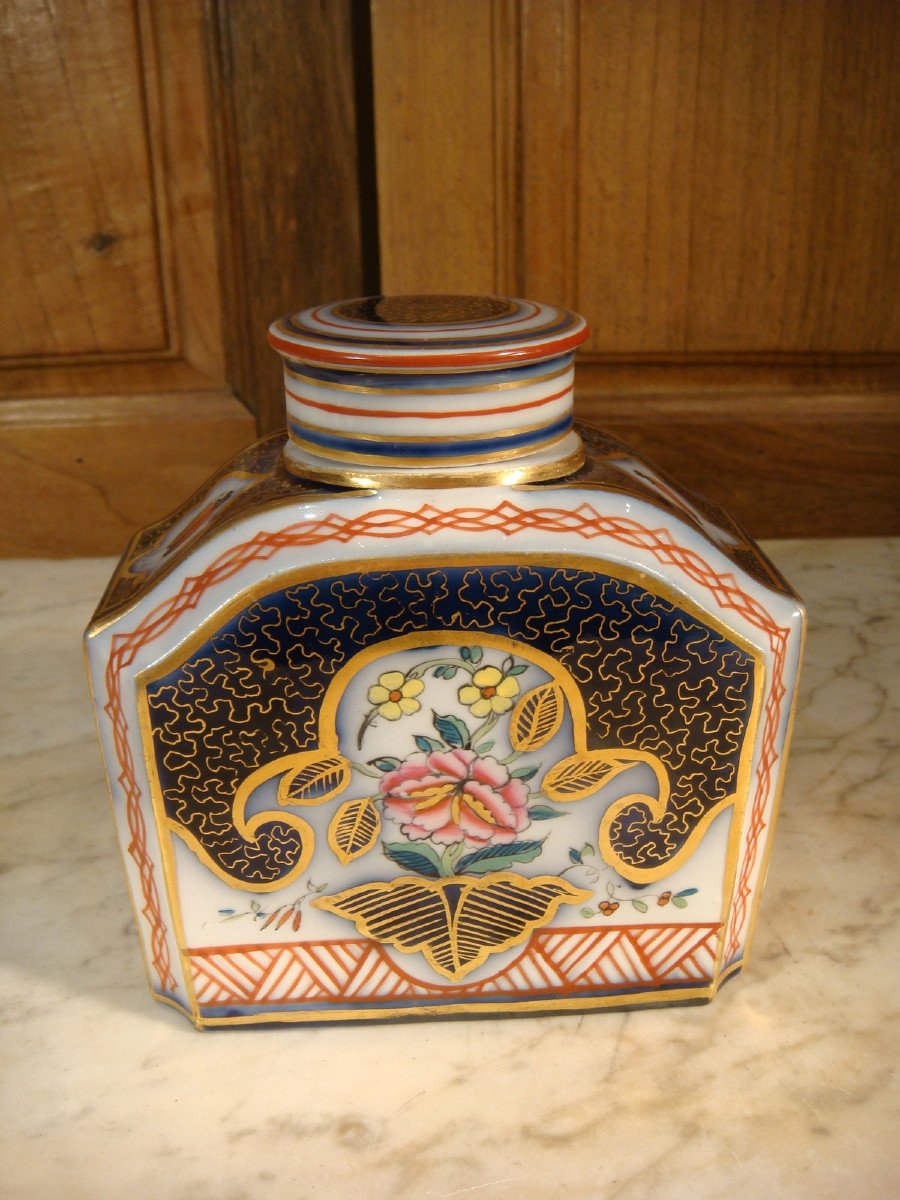 Bayeux Porcelain Tea Caddy-photo-2
