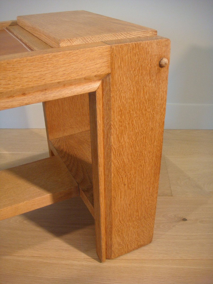 Smoker Table End Of Canape In Oak Period 1930 - 1940-photo-1