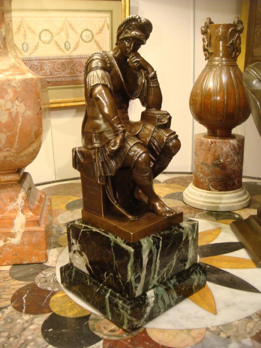 Sculpture En Bronze Representant Laurent De Medicis Epoque Napoléon III