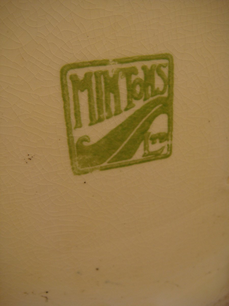 Art Crafts Art Nouveau Plant Pot Mintons Ltd-photo-6