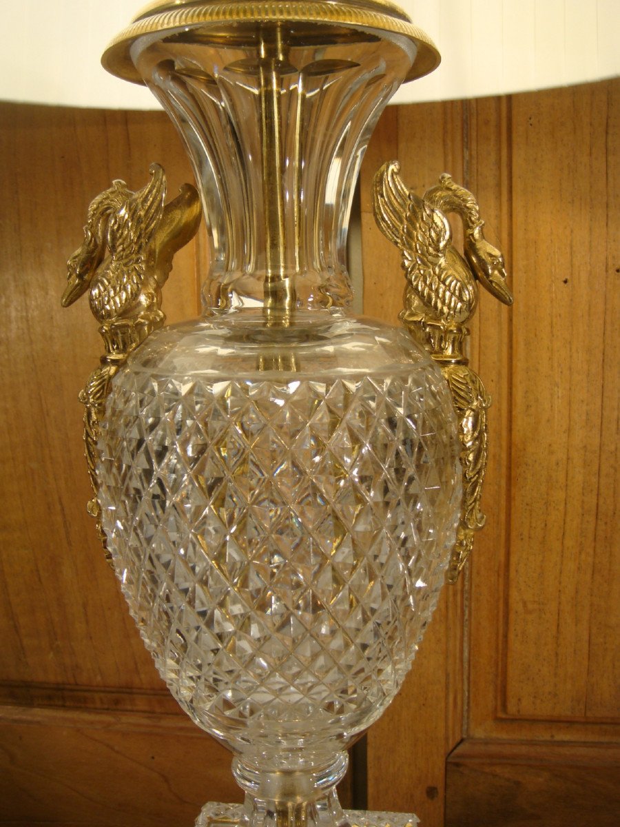 Lampe En Cristal Taille De Style Charles X -photo-4