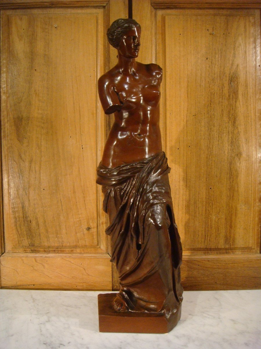 Venus De Milo Sculpture In Bronze Late 19th Century-photo-2