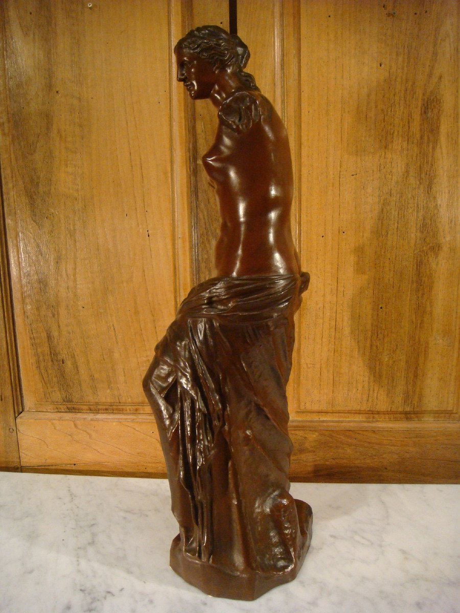 Venus De Milo Sculpture In Bronze Late 19th Century-photo-4