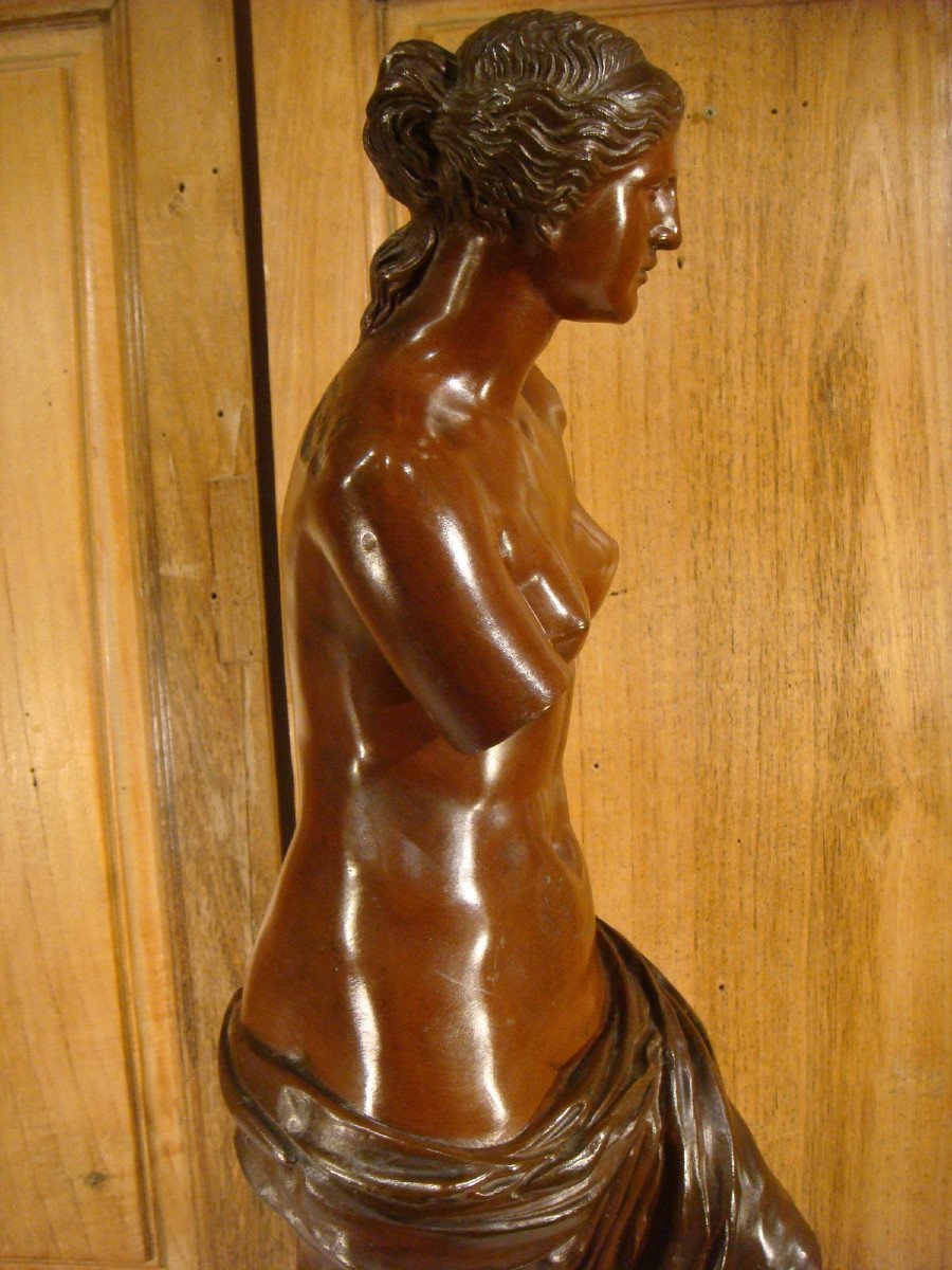 Venus De Milo Sculpture In Bronze Late 19th Century-photo-6