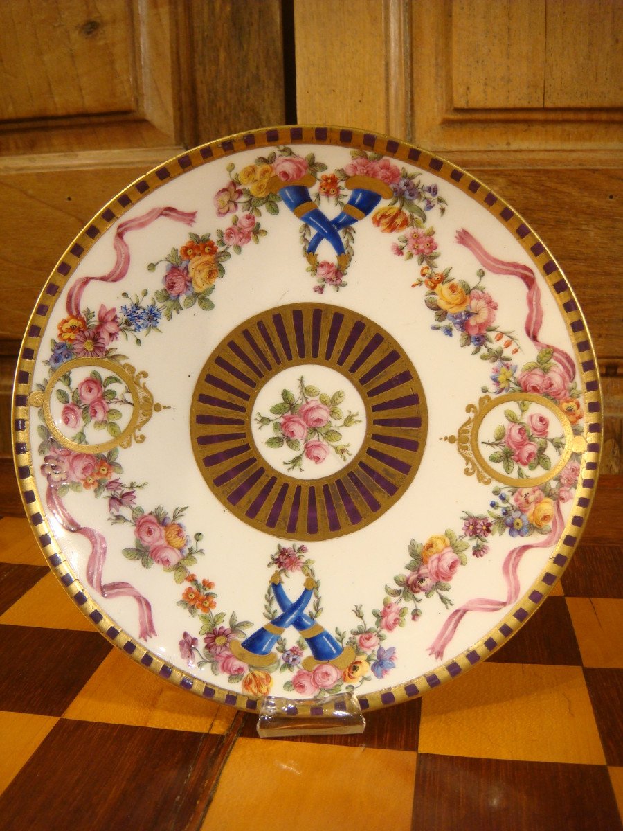 Coupelle En Porcelaine De Sevres Epoque XVIII ème 1792-photo-2