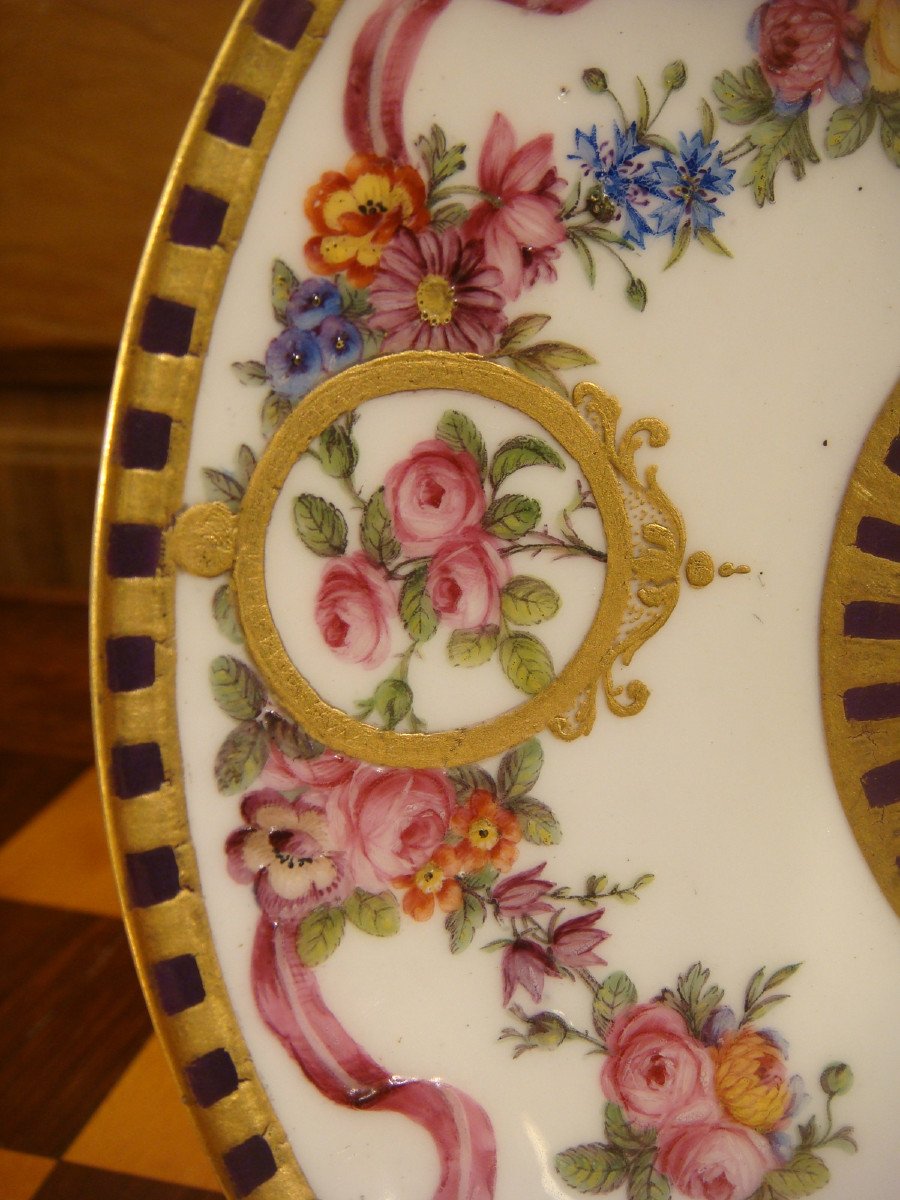 Coupelle En Porcelaine De Sevres Epoque XVIII ème 1792-photo-4