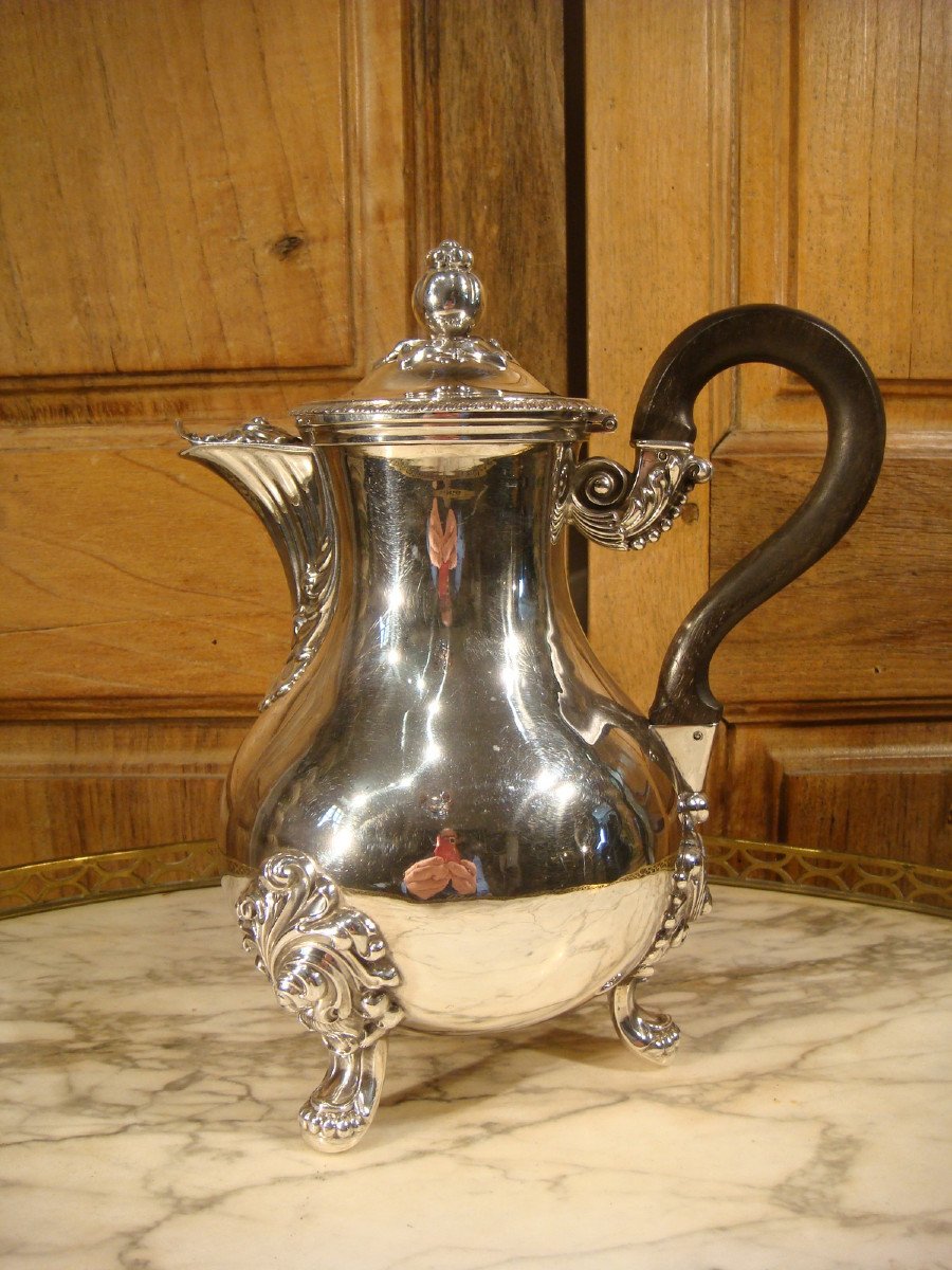 Teapot In Silver Louis Philippe Period -photo-3