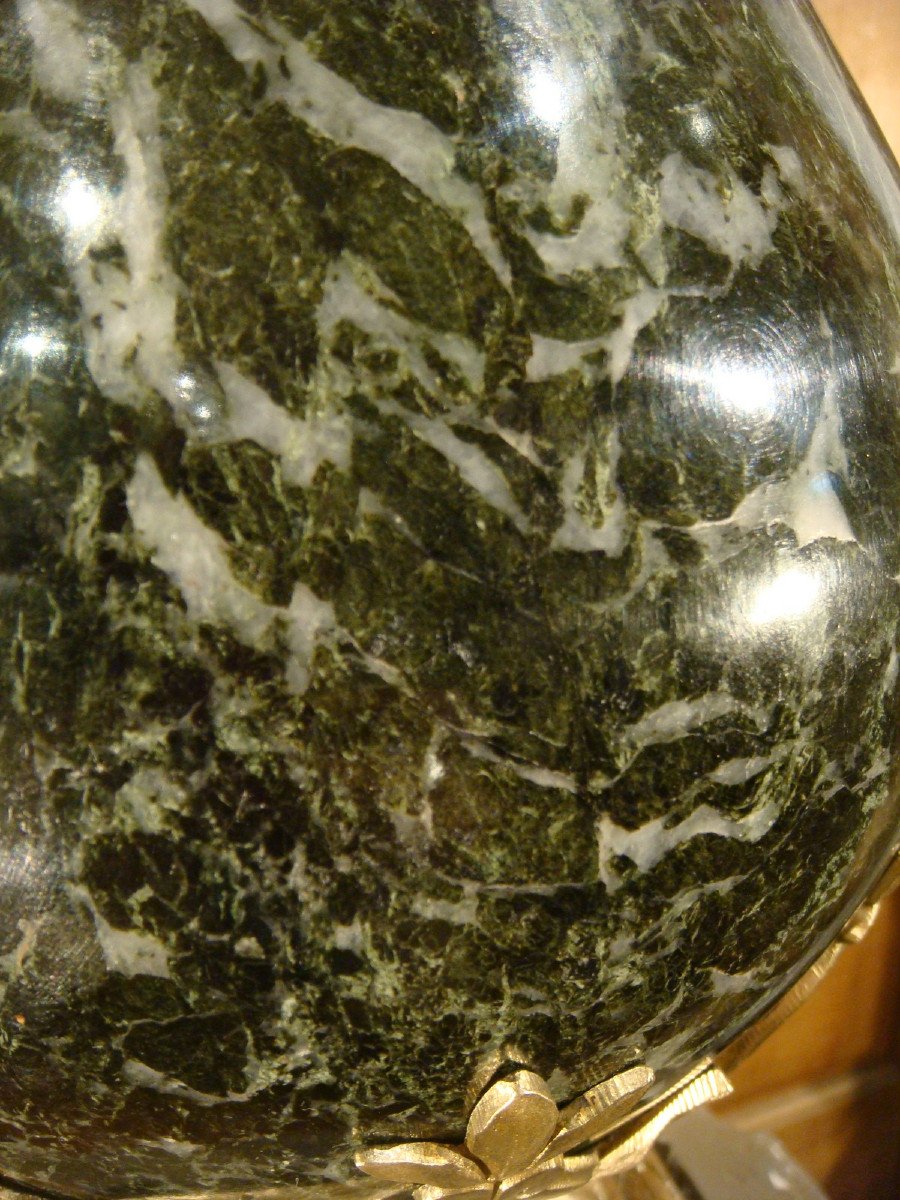 Cassolette In Sea Green Marble And Bronze Second Empire Period -photo-4