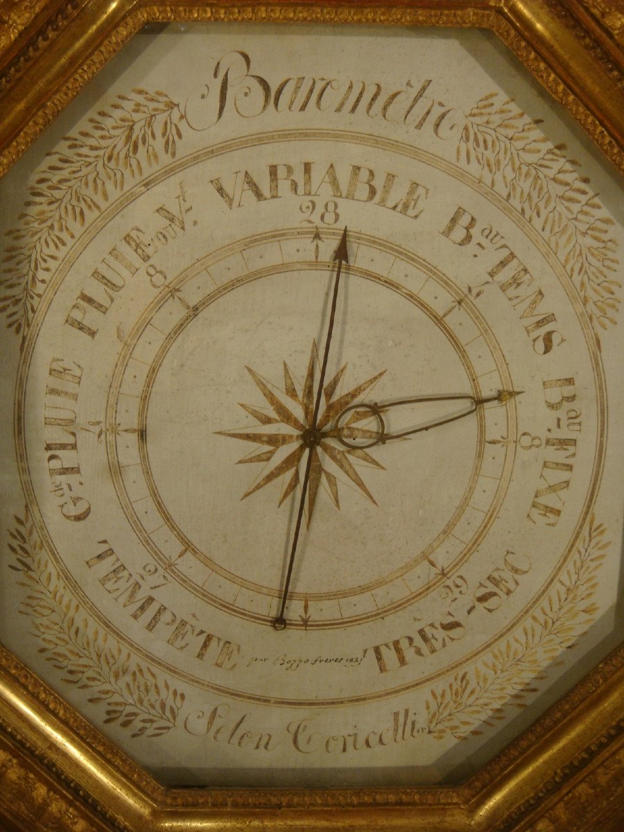 Barometer According Toricelli By Bozzo Restoration Period-photo-3