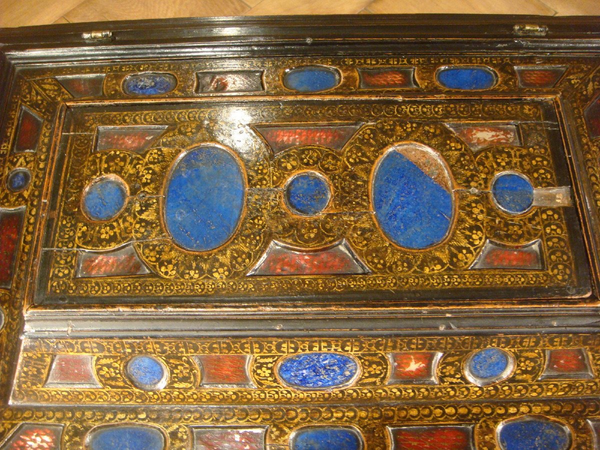 Large Cassetta Venice Lapis Lazuli Box Period Late 16th - 17th Century -photo-2