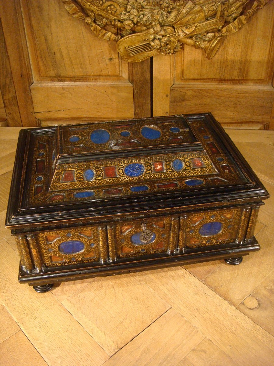 Large Cassetta Venice Lapis Lazuli Box Period Late 16th - 17th Century 