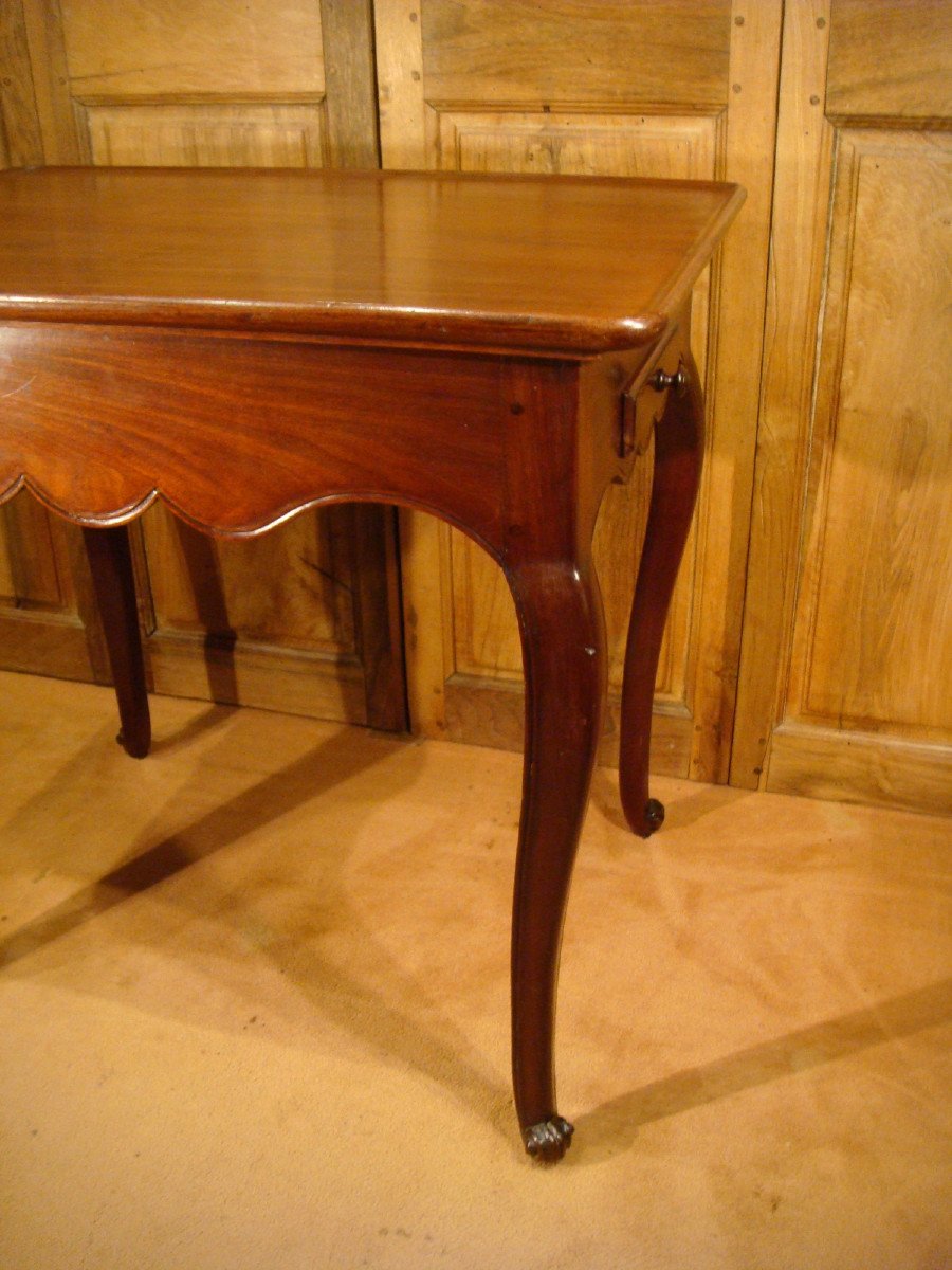 18th Century Solid Mahogany Cabaret Games Table -photo-1