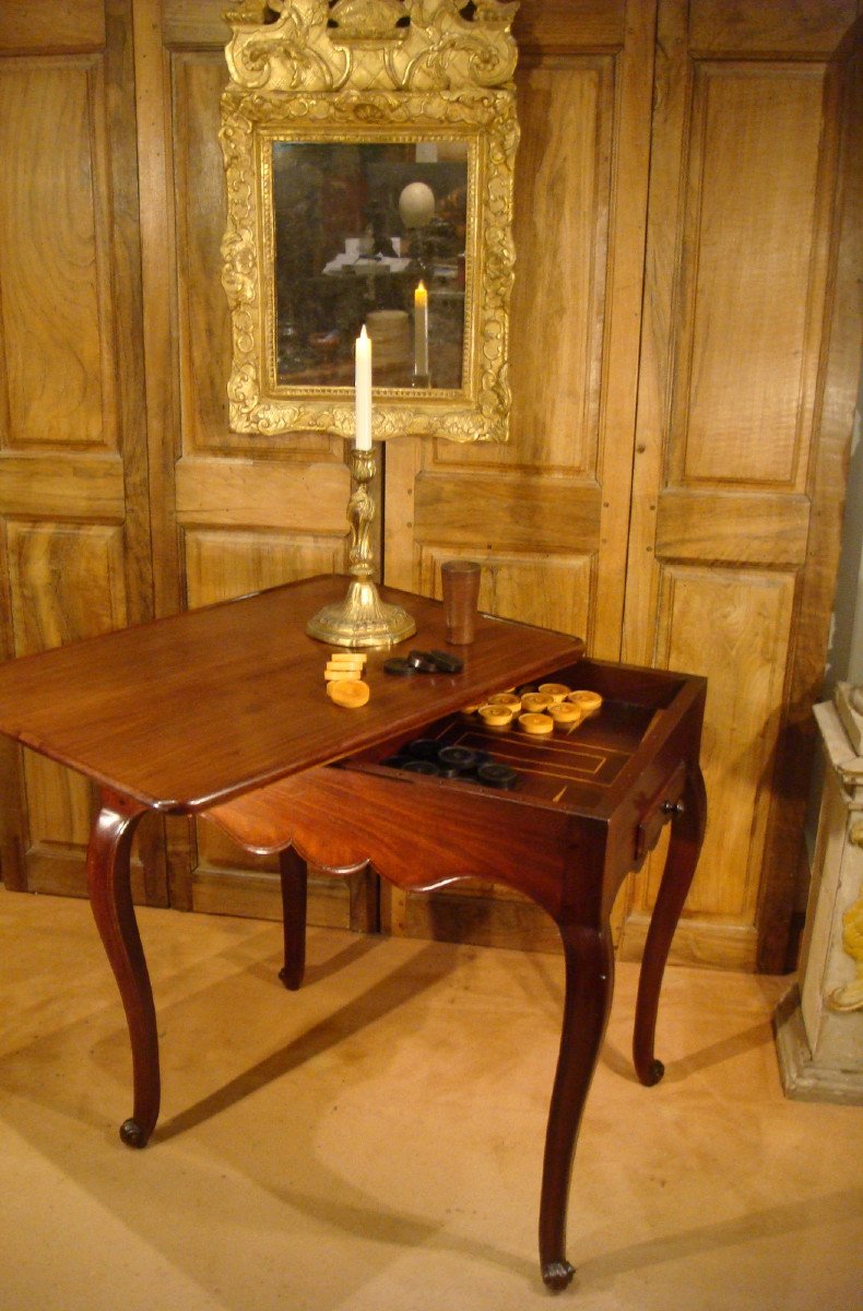 18th Century Solid Mahogany Cabaret Games Table 