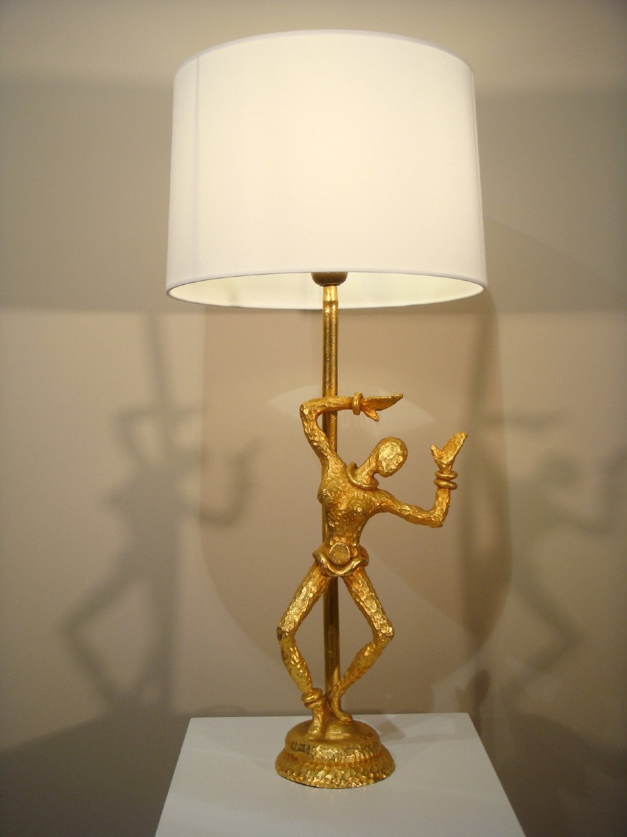 Woman Lamp By Nicolas De Wael For Fondica Period Circa 1980 