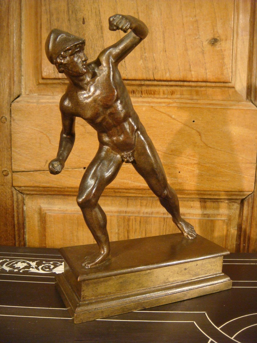 Bronze Sculpture Young Greek Warrior-photo-3