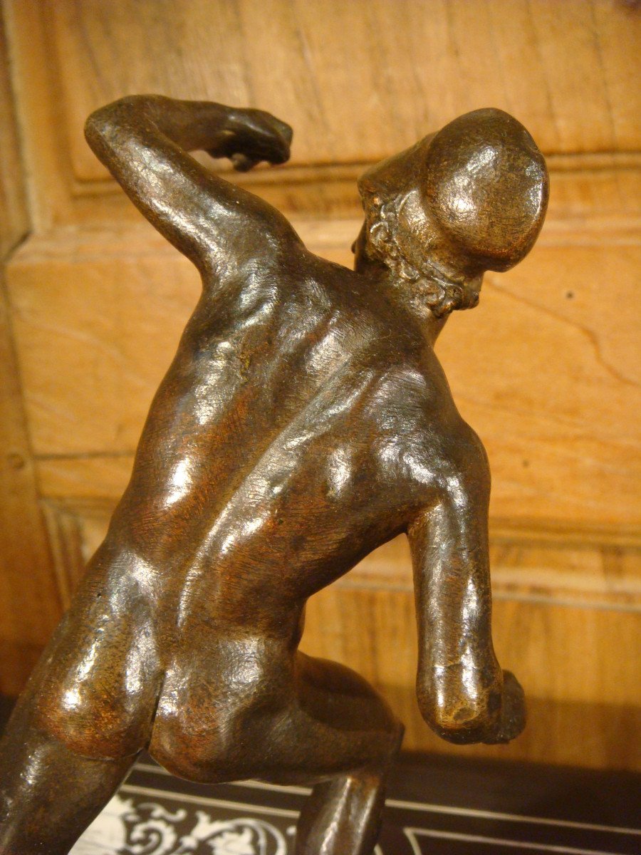 Bronze Sculpture Young Greek Warrior-photo-4