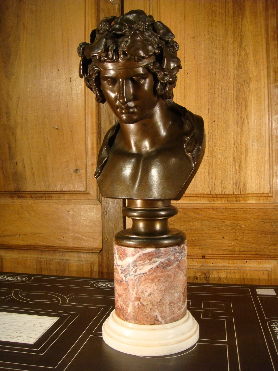 Bacchus In Bronze By Barbedienne, Second Empire Period -photo-8