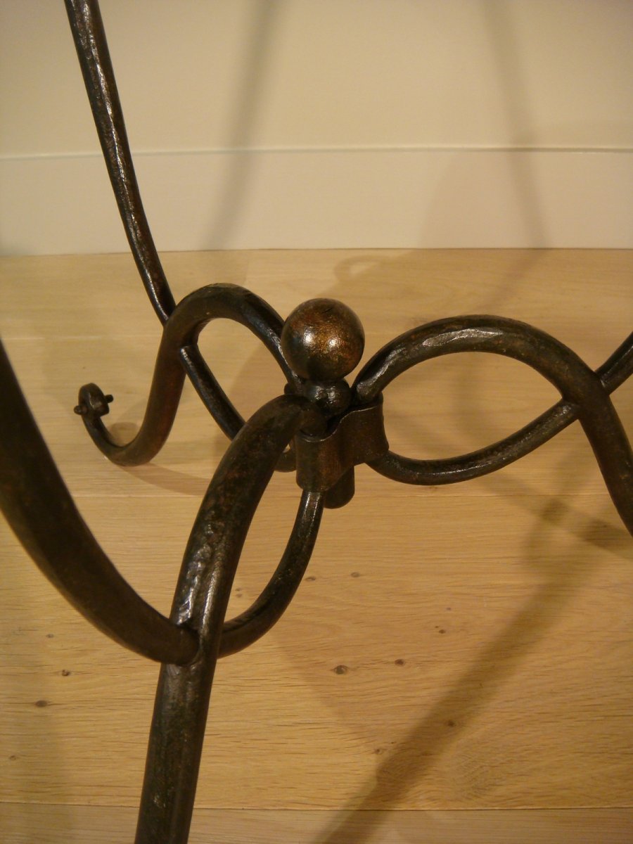 Coffee Table Iron Around 1940-photo-6