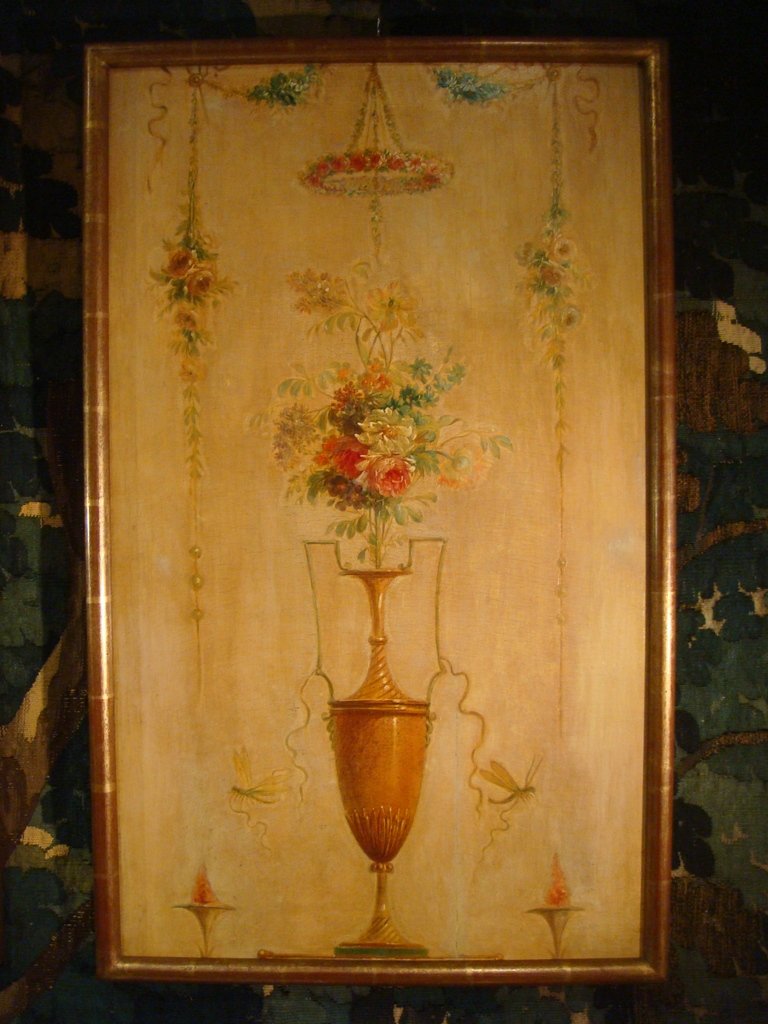 Paire De Tableaux Vases Et Bouquets De Fleurs - Epoque XVIII ème-photo-6