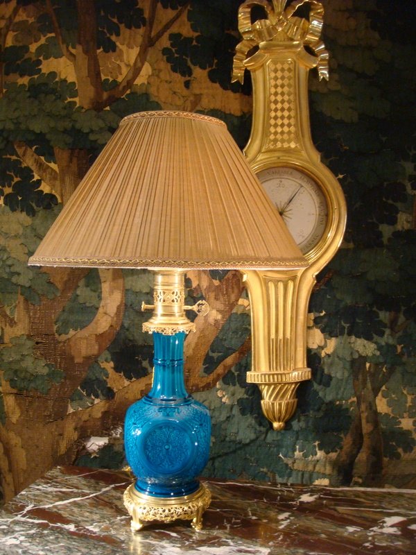 Lampe En Ceramique Montée Bronze 