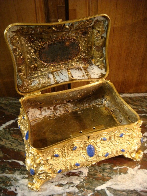 Coffret En Lapis Lazuli Et Bronze Doré - Epoque XIX ème -photo-6