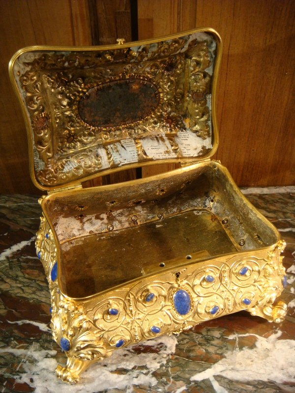 Box In Lapis Lazuli And Gilt Bronze - Period XIX-photo-6