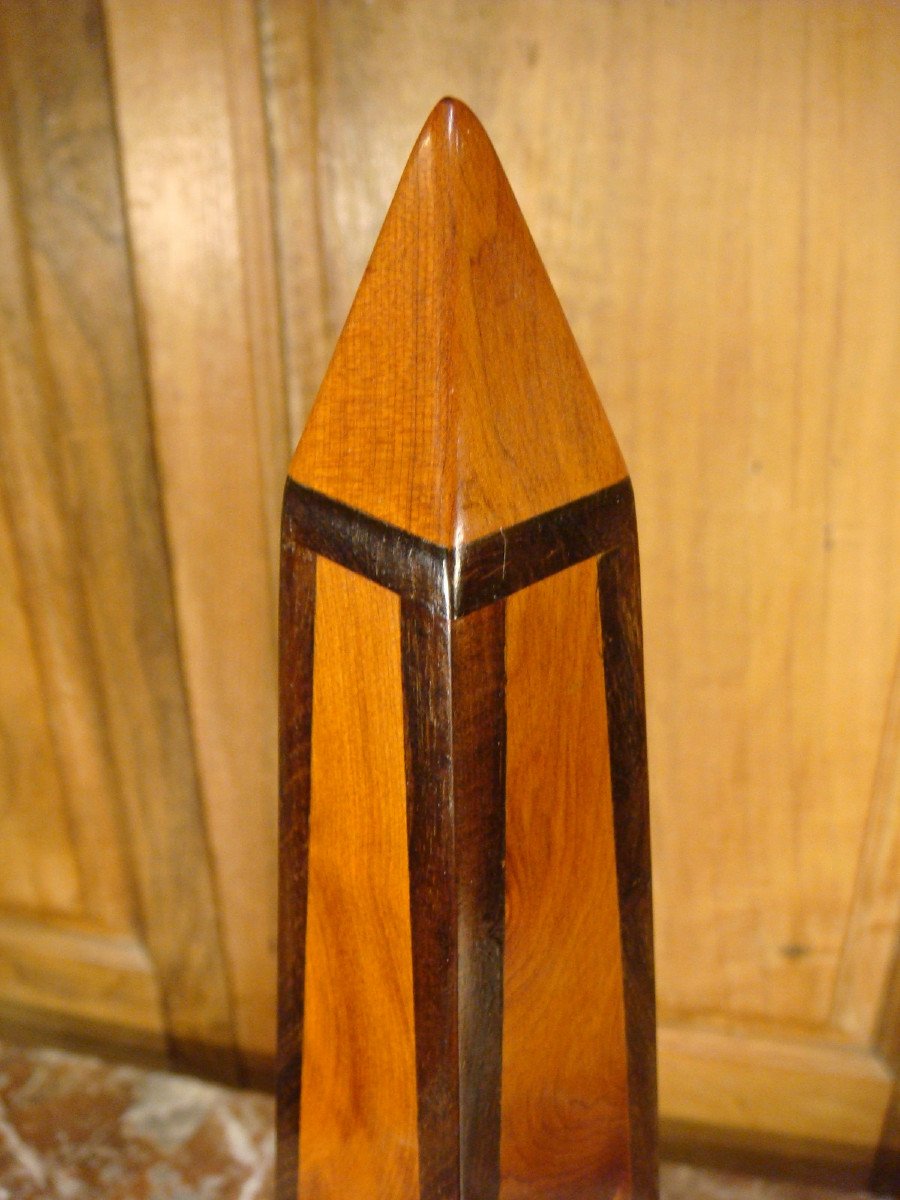 Obelisk In Thuja And Ebony Wood-photo-5