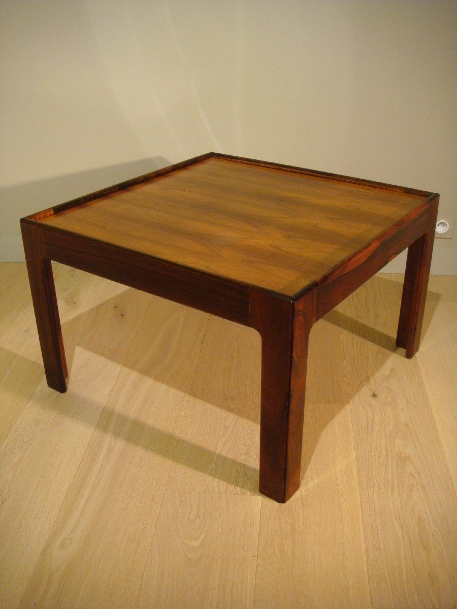 Table Basse Bout De Canapé En Palissandre - Illum Wikkelso Vers 1960-photo-2