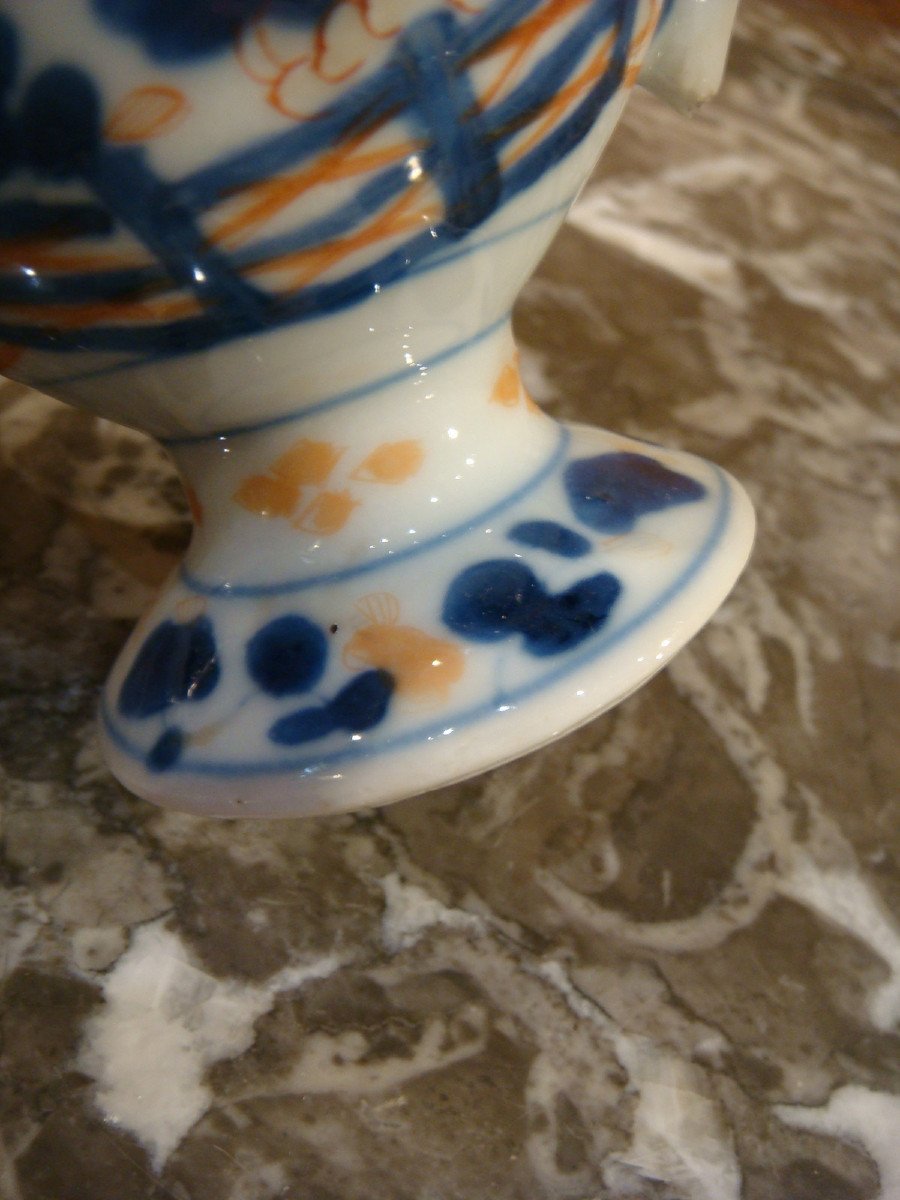 Petit Pot Couvert En Porcelaine Imari -photo-4