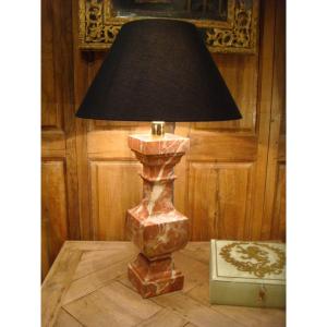 Louis XIV Style Marble Baluster Lamp 