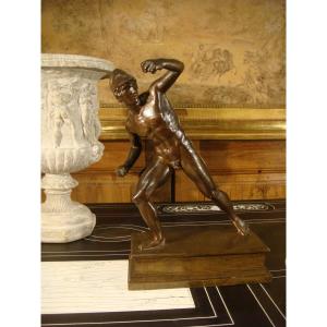 Sculpture En Bronze Jeune Guerrier Grec