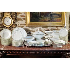 Second Empire Period Monogram Porcelain Dinner Service