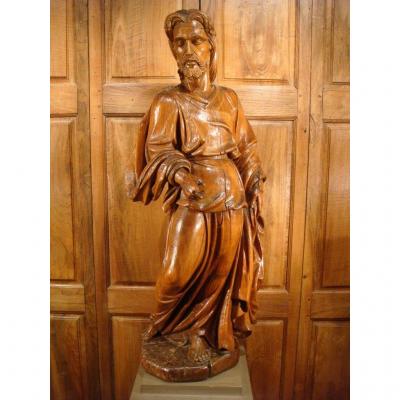 Great Sculpture Saint John The Baptist - Early Eighteenth Century Era