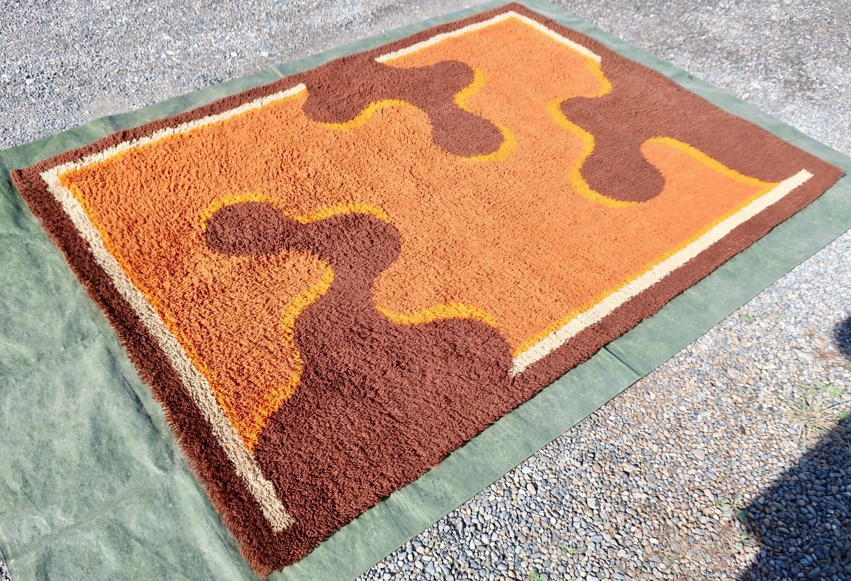 1970s Designer Rug, Wool, 233 X 170 Cm