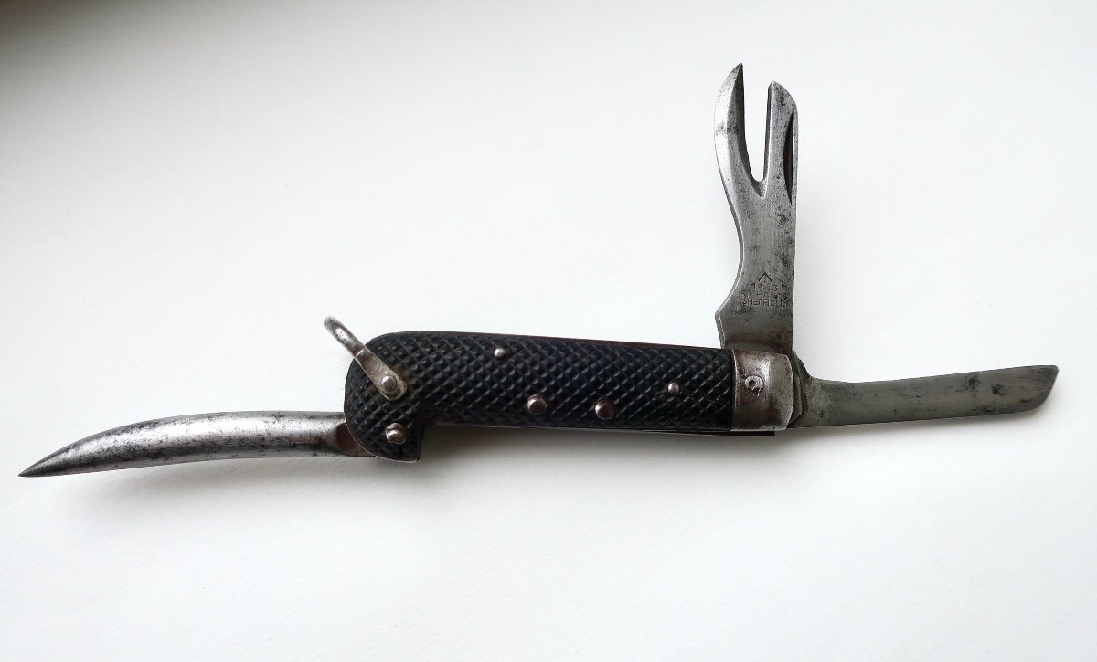 "jack Knife" Folding Pocket Knife, 1943, Ww2, English Army, Sheffield.-photo-2