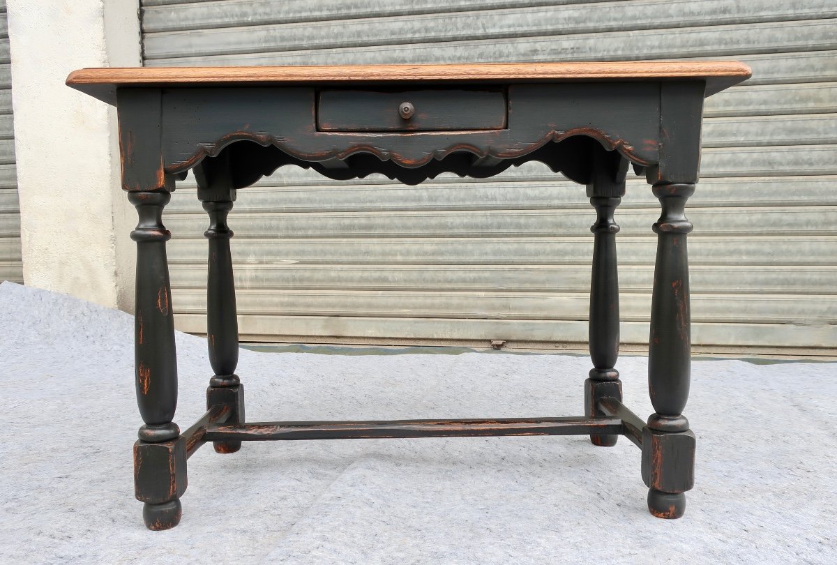 Table Bureau Style Louis XIII Patinée