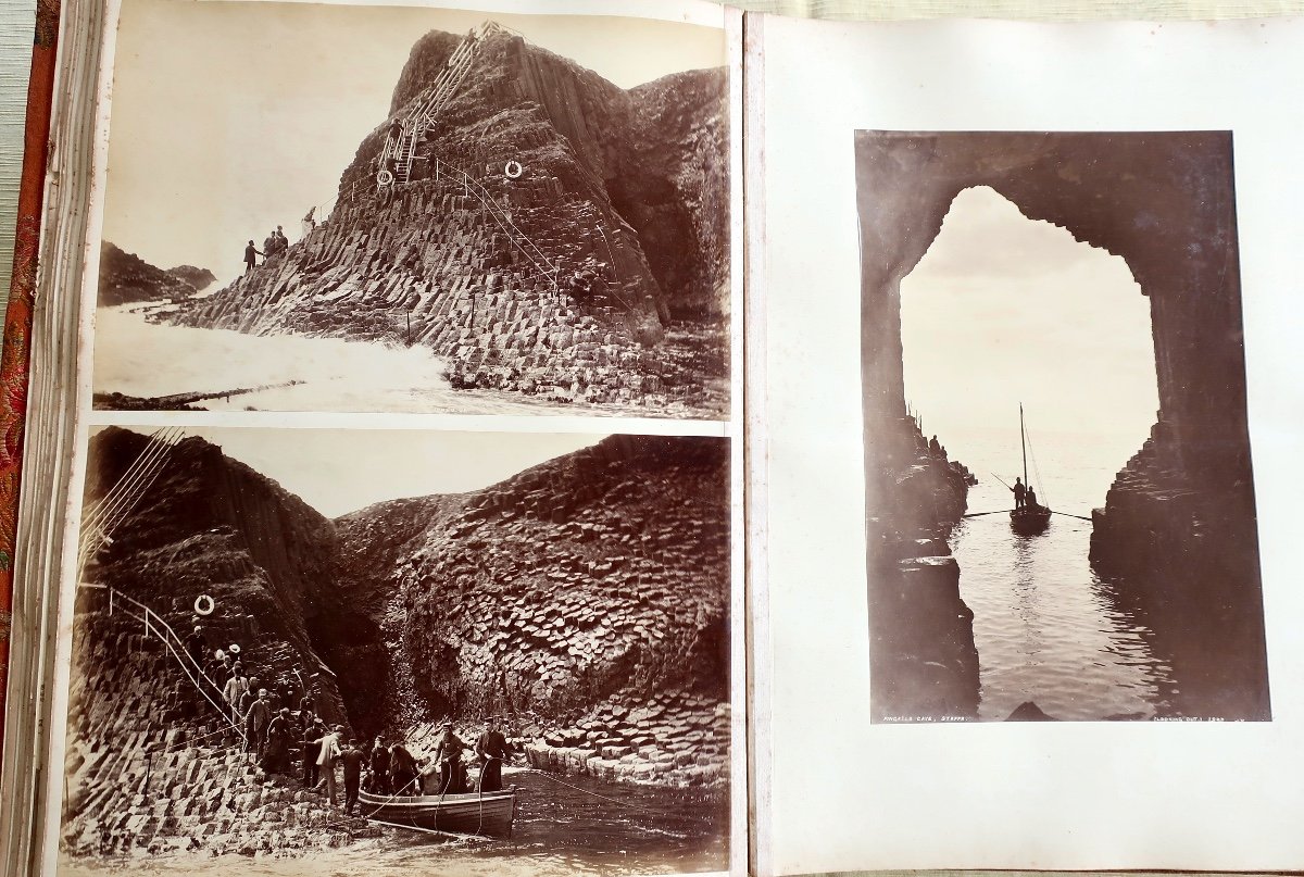 Superb Album Of 54 Original Photos Late 19th Century Including 4 Sailboats By Alfred John West-photo-6