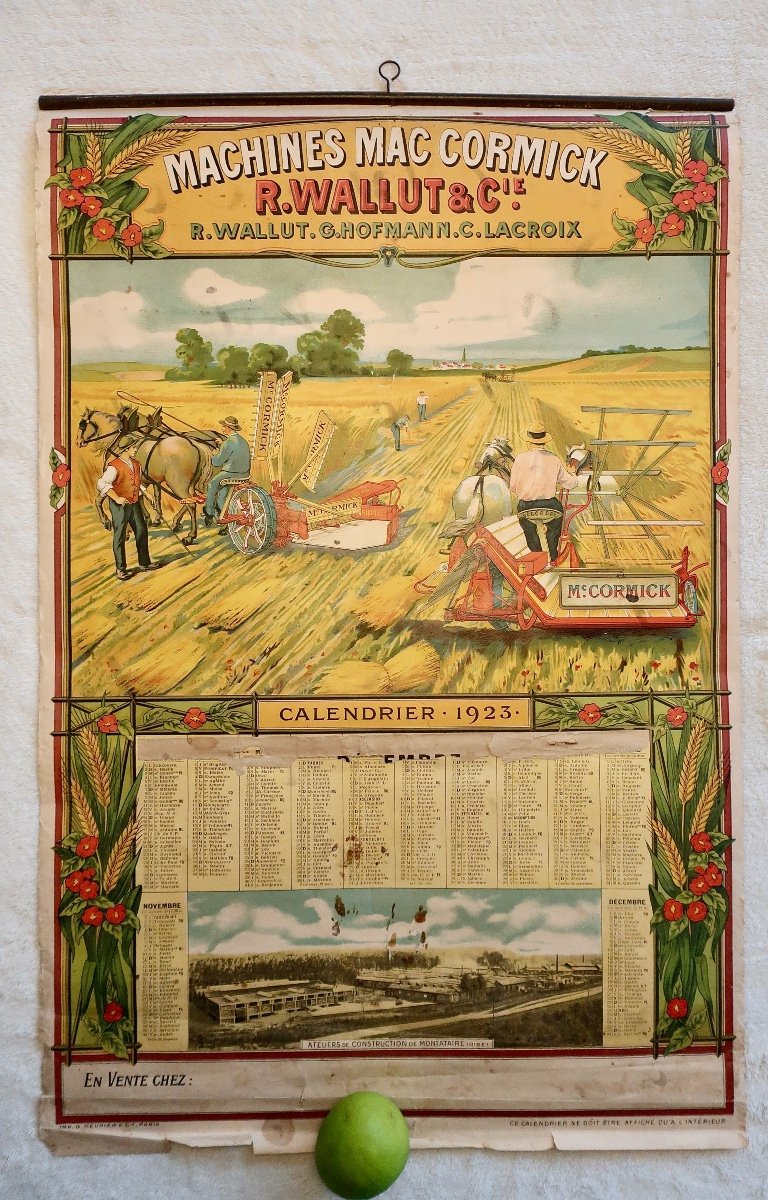 6 Rare Tractor Advertising Posters 1920's, With Odes To Cycling And The Tour De France On The Back-photo-3