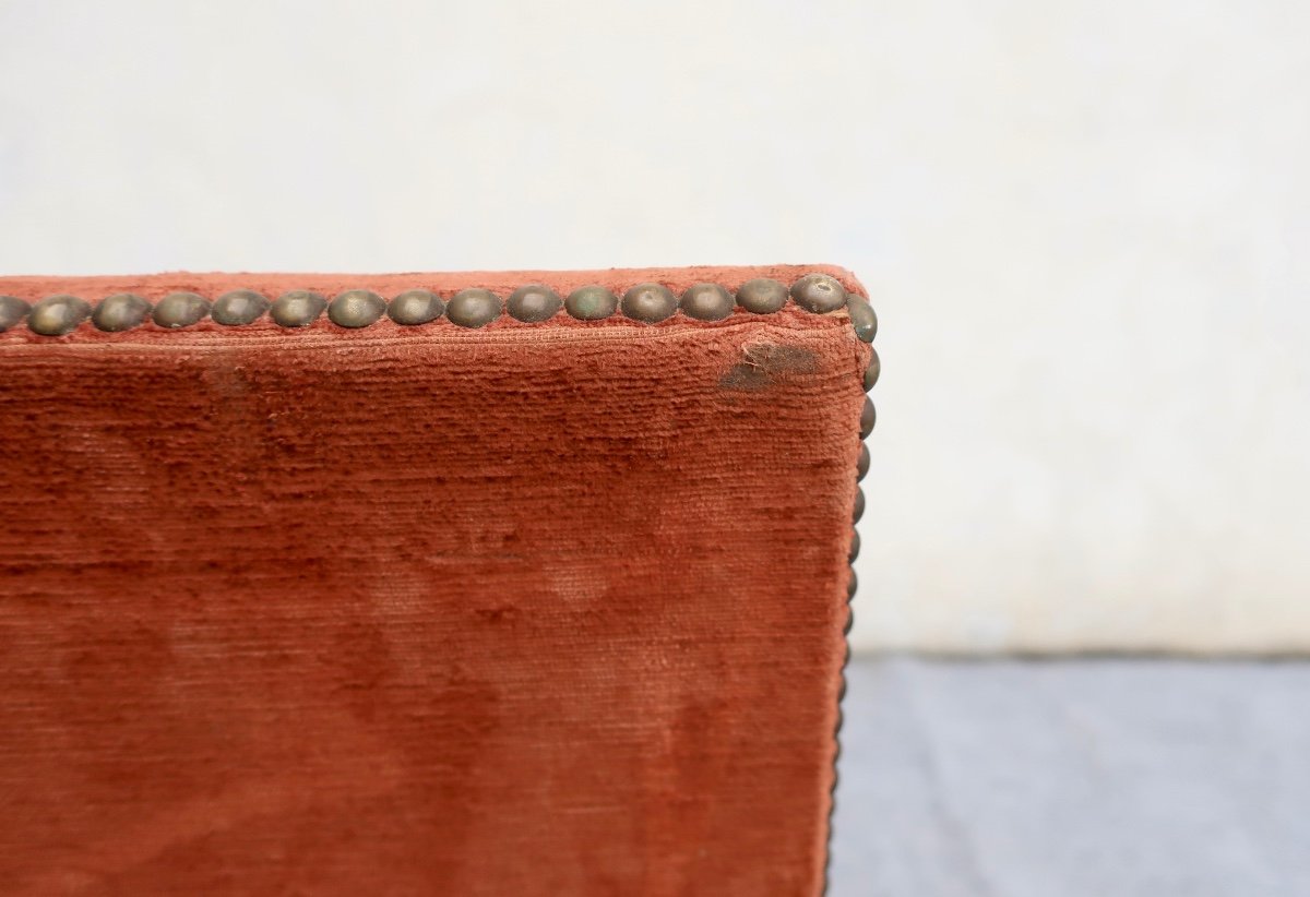 Large Louis XIII Style Armchair "sheep Bone", Walnut, 20th Century-photo-6