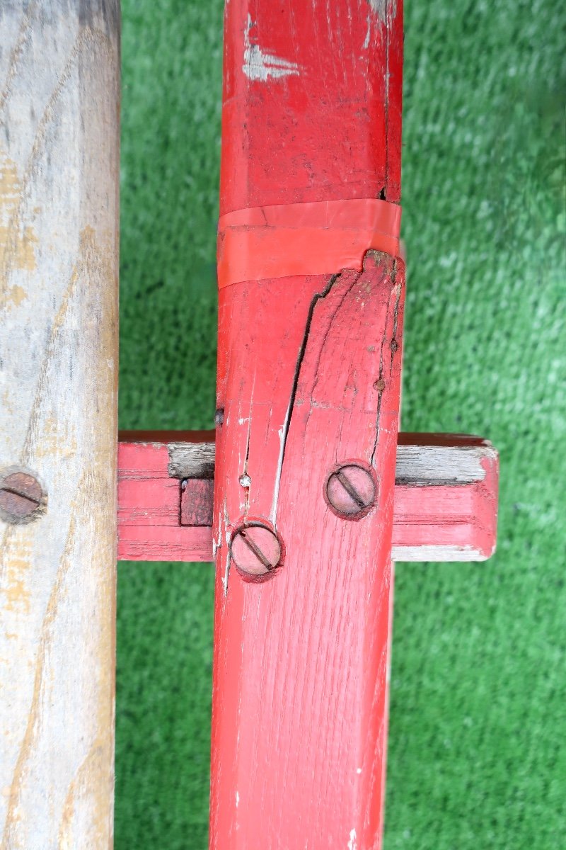 Two-seater Oak Sled, 1930s, 106 Cm-photo-8