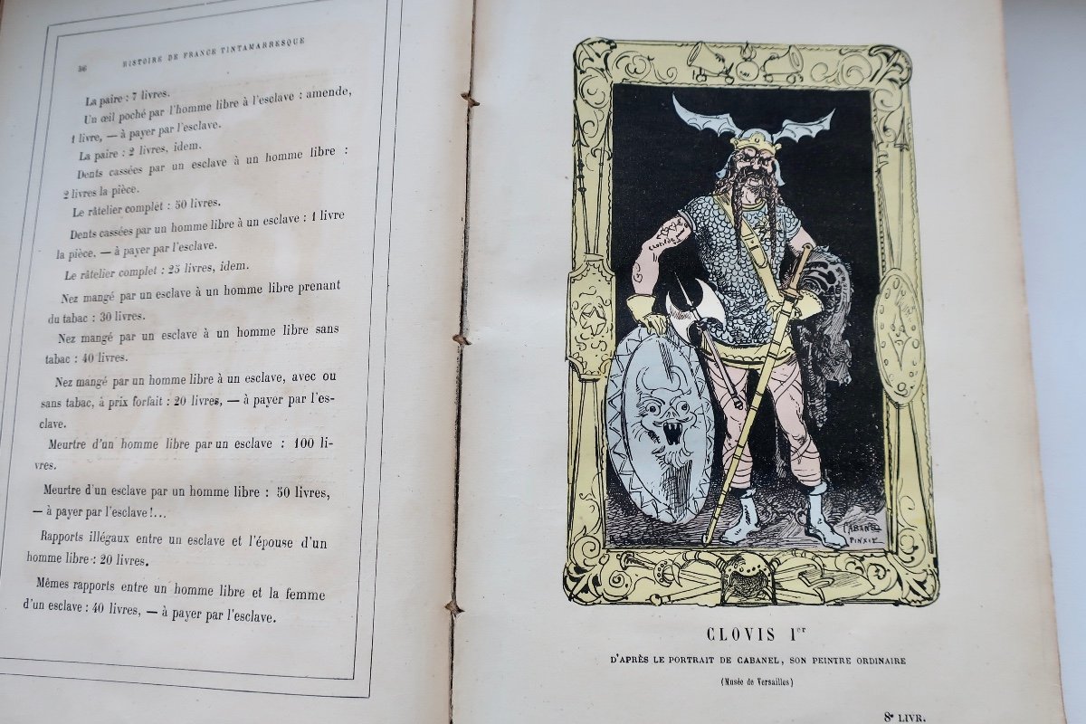 "Histoire De France Tintamarresque", 1872, 796 Pages, Ouvrage Satirique Par Touchatout...-photo-3