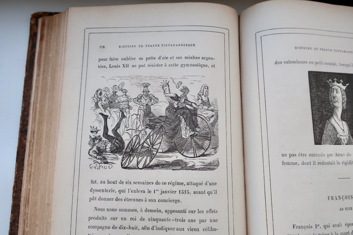 "Histoire De France Tintamarresque", 1872, 796 Pages, Ouvrage Satirique Par Touchatout...-photo-4