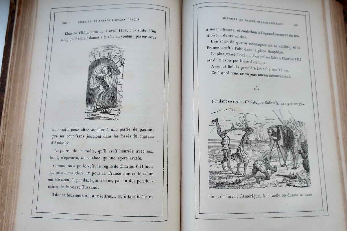 "Histoire De France Tintamarresque", 1872, 796 Pages, Ouvrage Satirique Par Touchatout...-photo-5